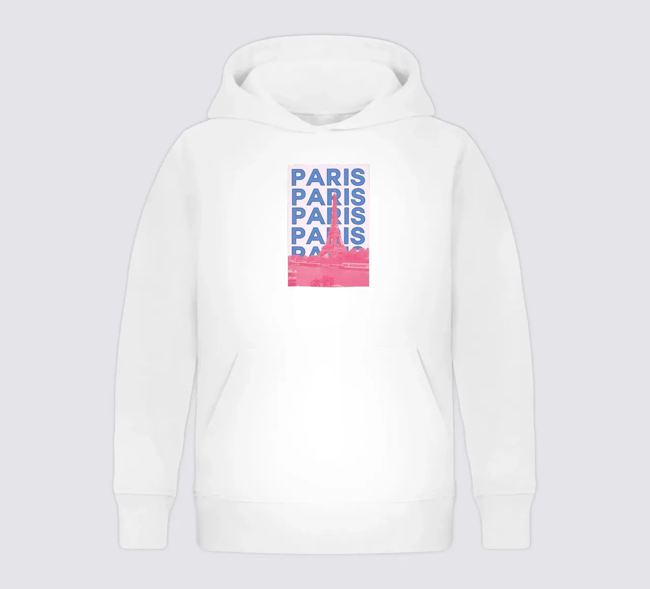 Paris Eiffel Tower Poster by L.B. France - Modern Pop Art kids hoodie by NorwesClub