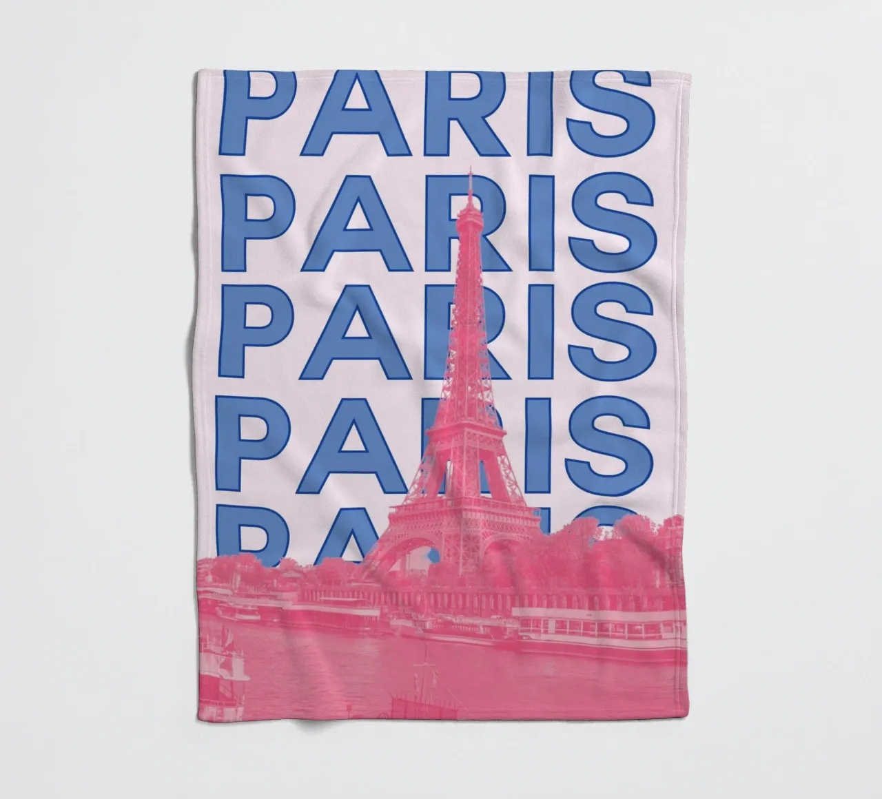 Poster della Torre Eiffel di Parigi di L.B. France - Pop Art moderna coperta in pile da NorwesClub