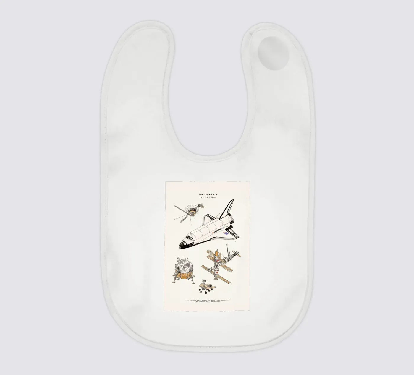 Space Shuttles Babylätzchen von Florent Bodart