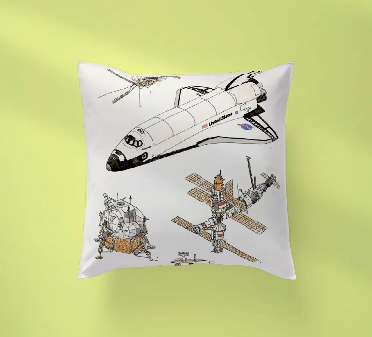 Space Shuttles cuscino da Florent Bodart