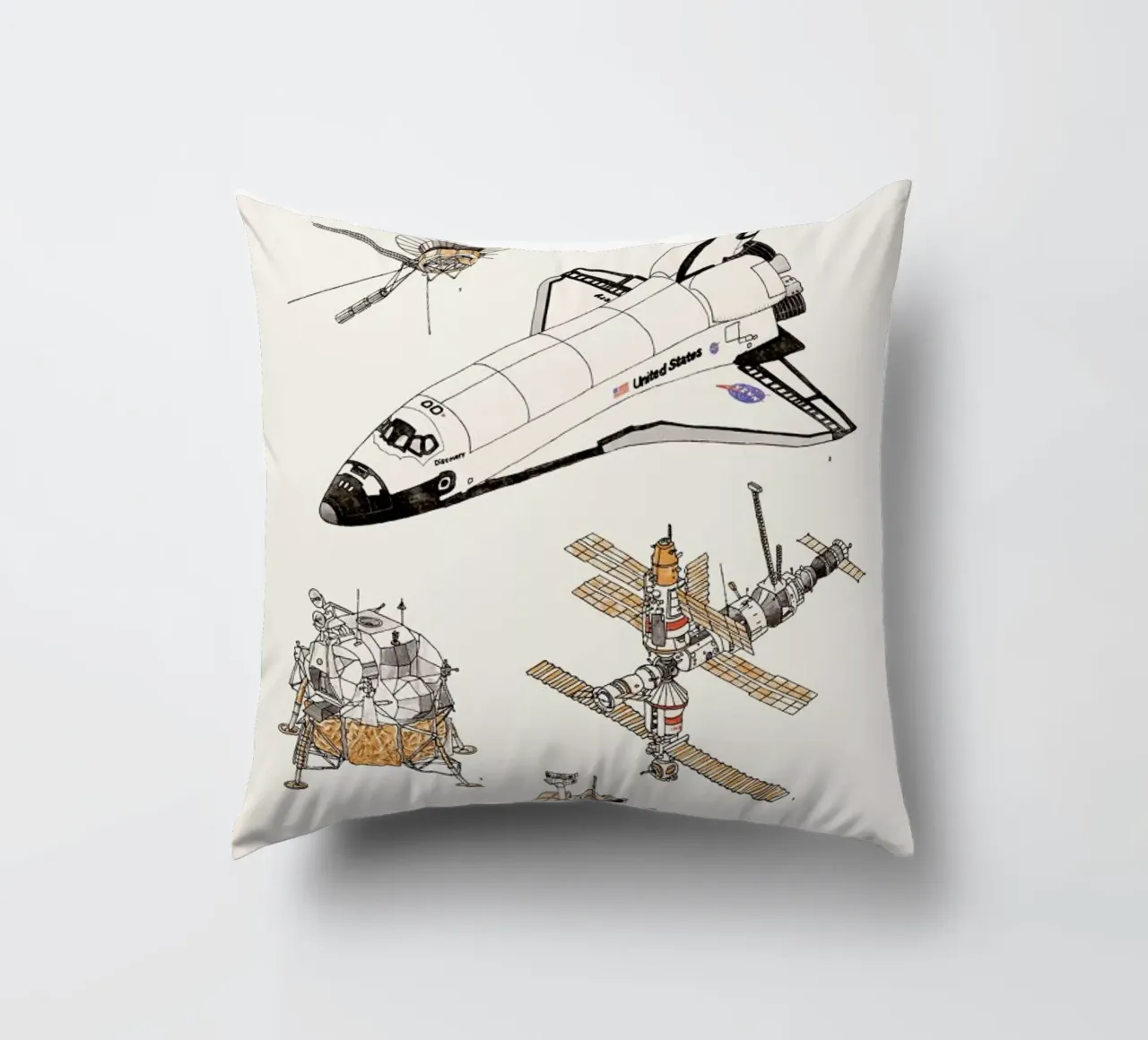 Space Shuttles cuscino da Florent Bodart