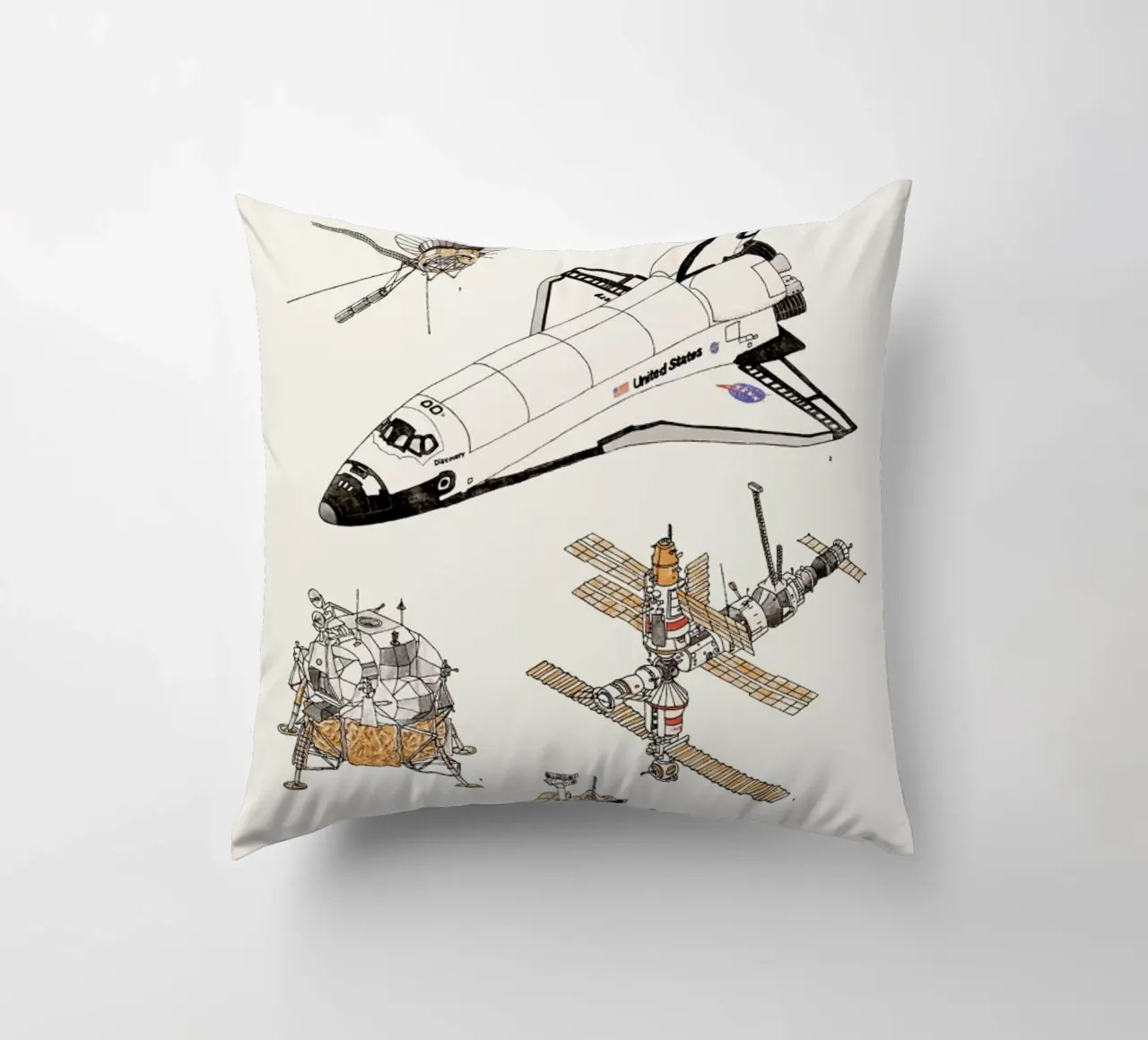 Space Shuttles cuscino da Florent Bodart