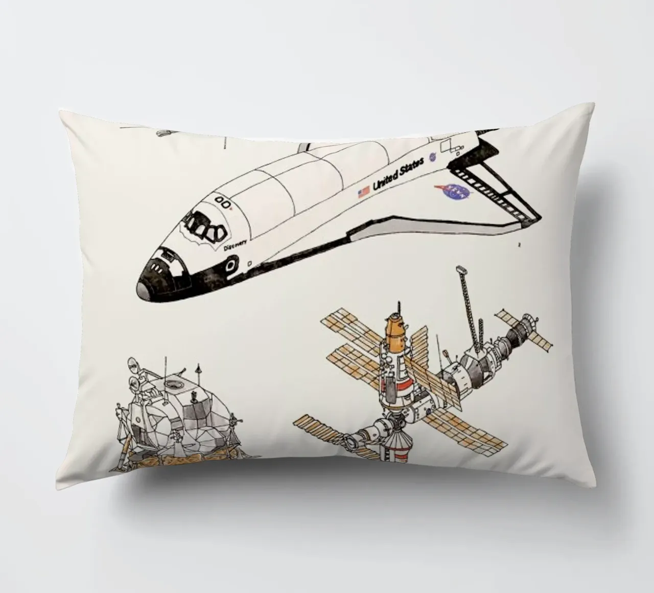 Space Shuttles cuscino da Florent Bodart
