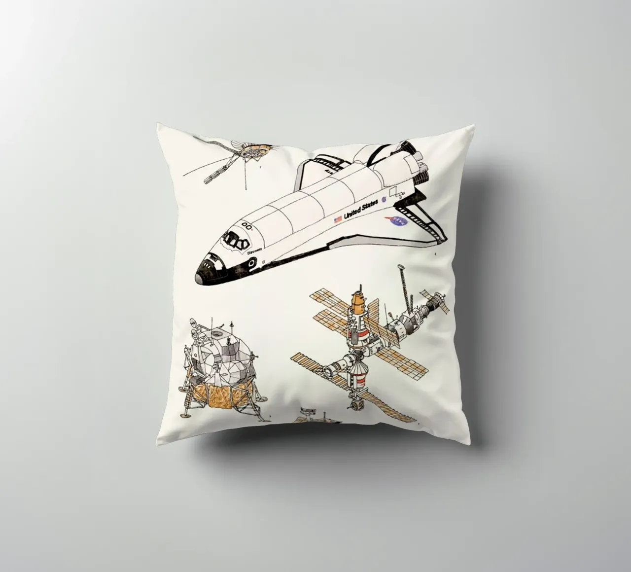 Space Shuttles cuscino da Florent Bodart