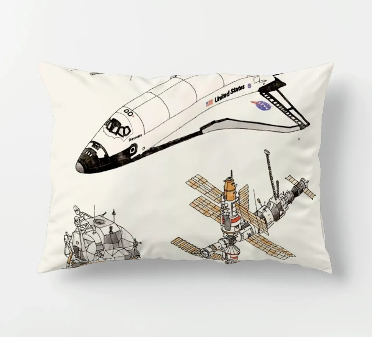 Space Shuttles cuscino da Florent Bodart
