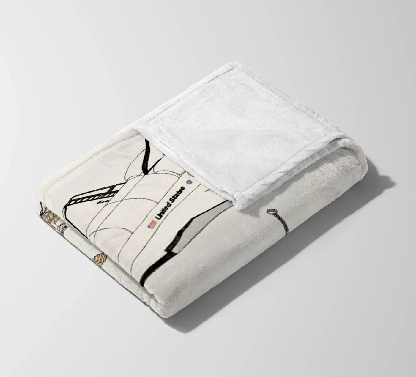 Space Shuttles Fleecedecke von Florent Bodart