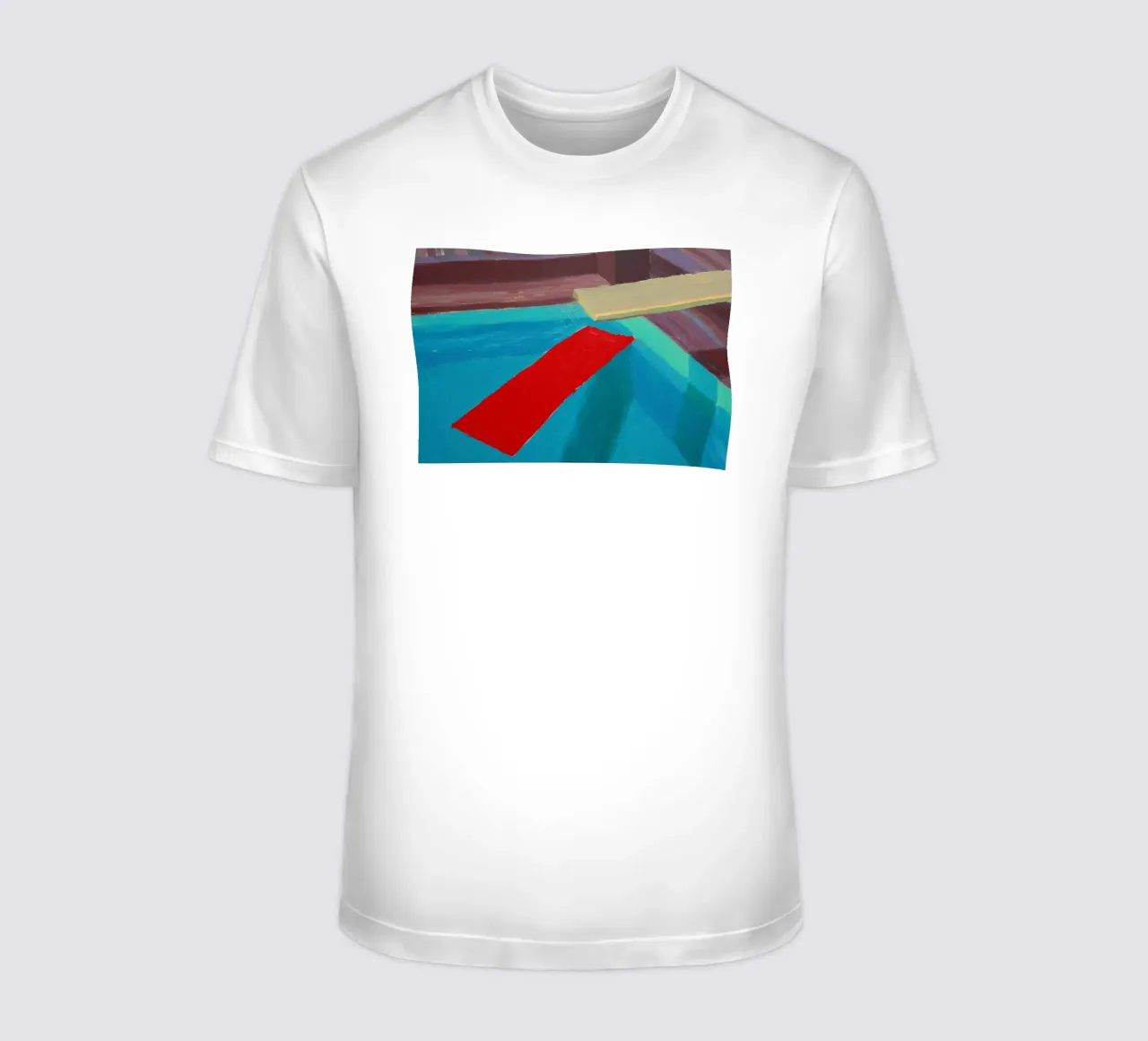 Pastic Sheet Floating in a Pool, 1977 t-shirt by khanrosie