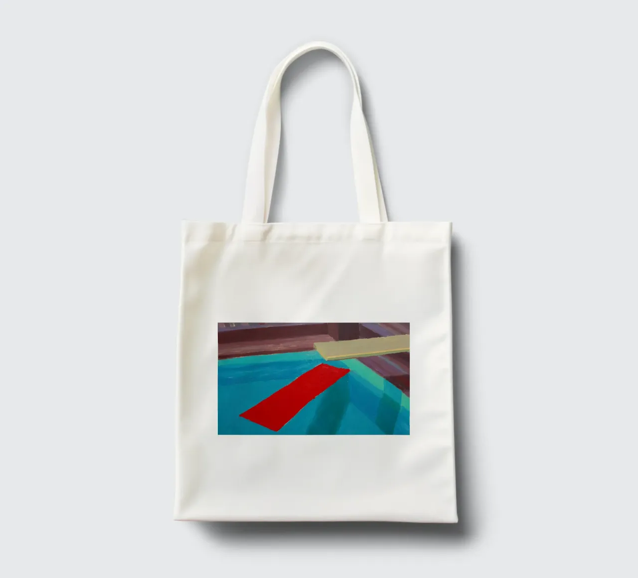 Pastic Sheet Floating in a Pool, 1977 tote bag by khanrosie