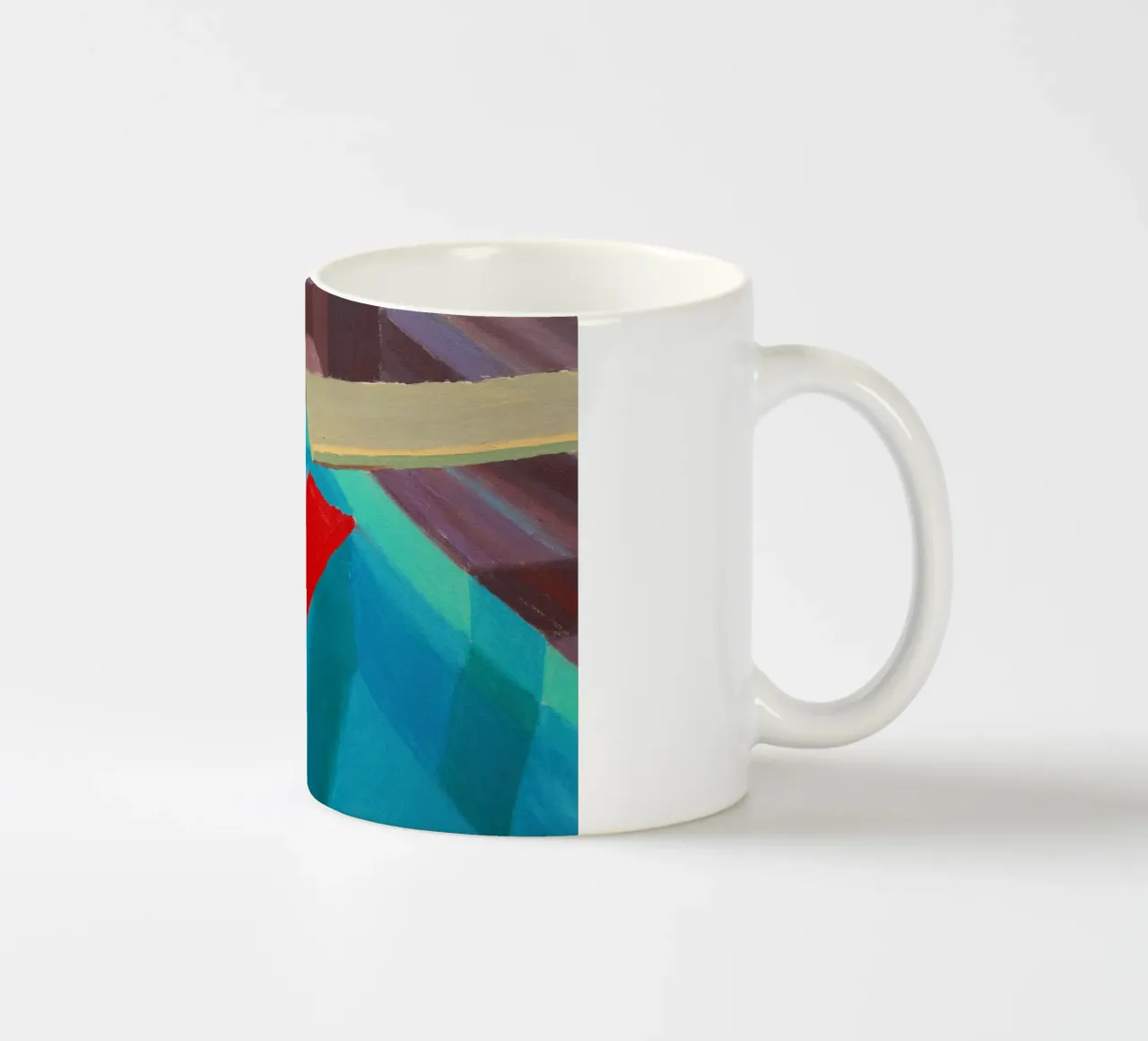 Pastic Sheet Floating in a Pool, 1977 ceramic mug by khanrosie