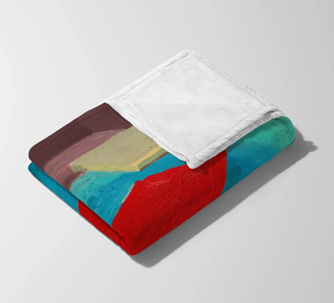 Pastic Sheet Floating in a Pool, 1977 fleece blanket by khanrosie