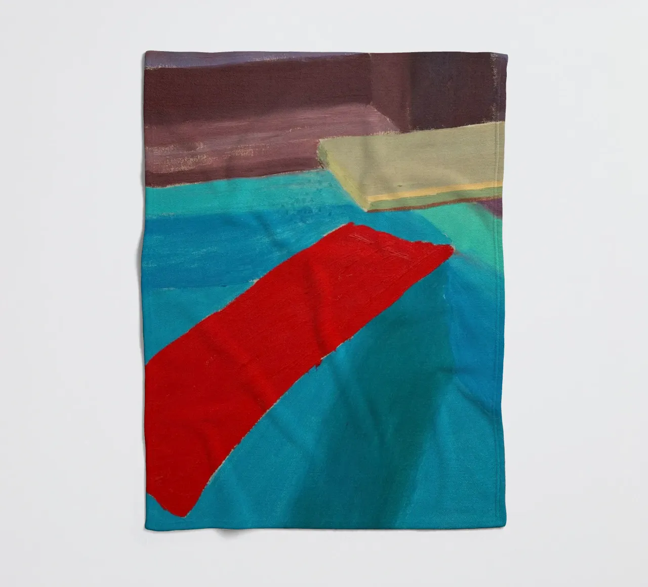 Pastic Sheet Floating in a Pool, 1977 fleece blanket by khanrosie