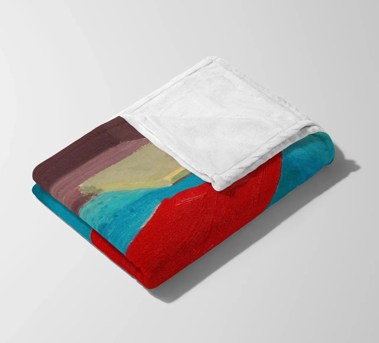 Pastic Sheet Floating in a Pool, 1977 fleece blanket by khanrosie