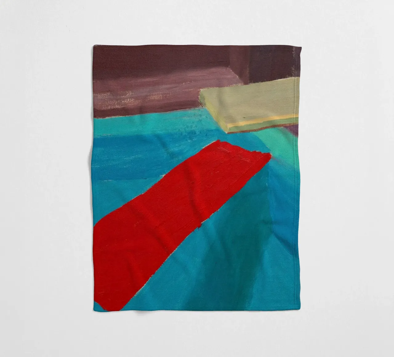 Pastic Sheet Floating in a Pool, 1977 fleece blanket by khanrosie