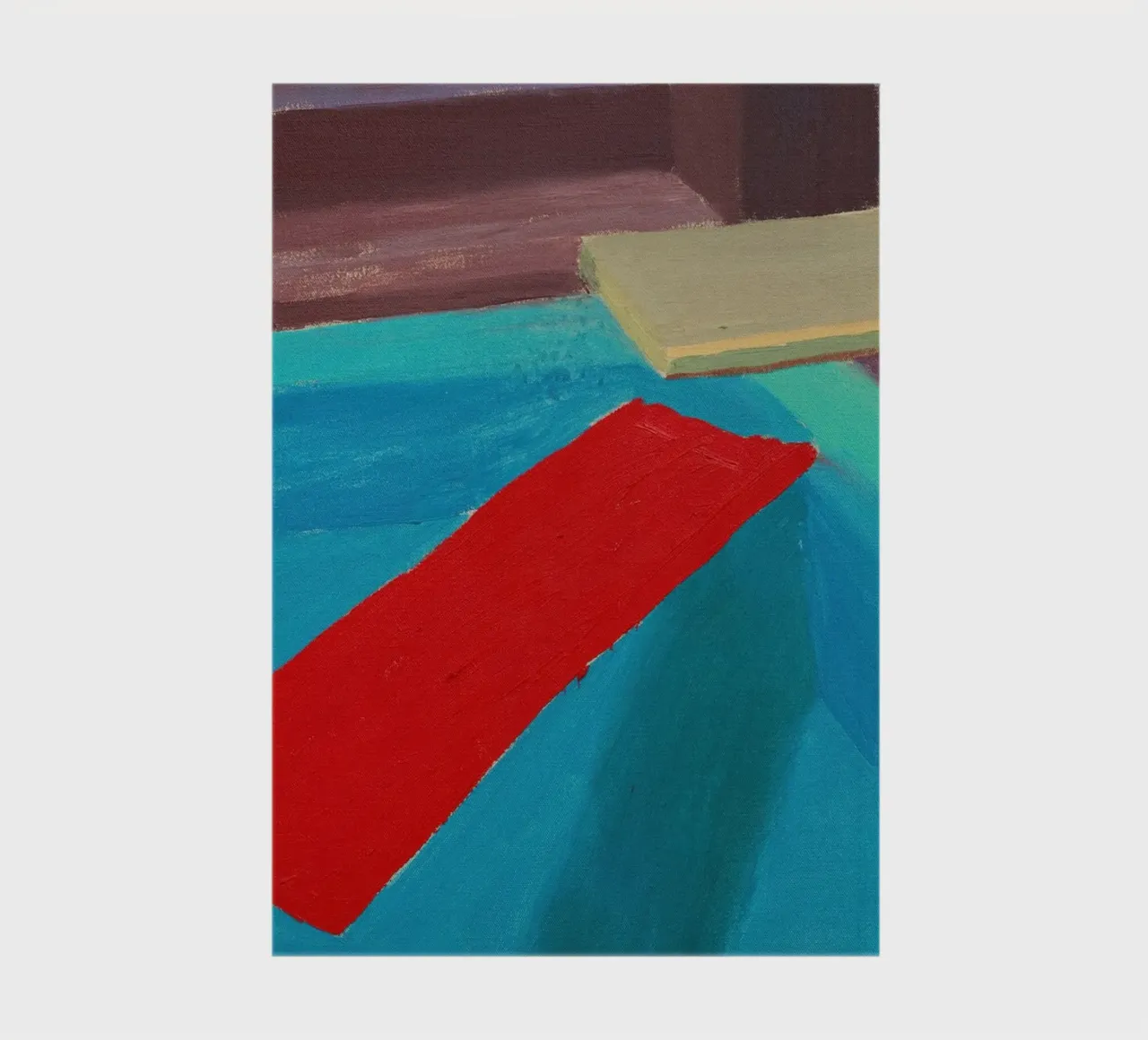 Pastic Sheet Floating in a Pool, 1977 notebook by khanrosie