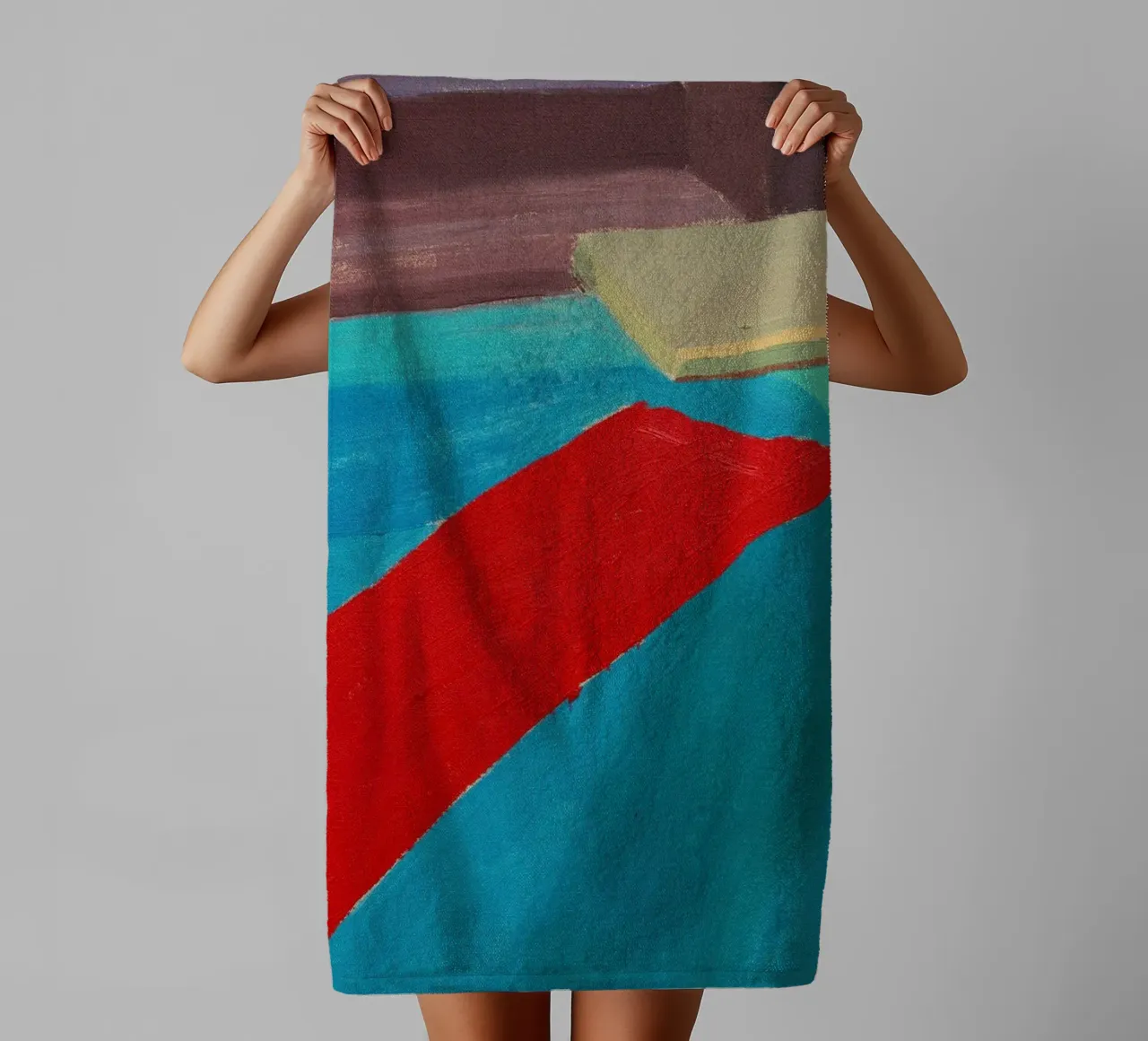 In einem Pool schwimmende Kunststoffplatte, 1977 Handtuch von khanrosie
