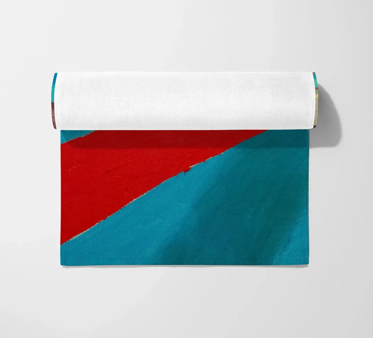Pastic Sheet Floating in a Pool, 1977 beach towel by khanrosie