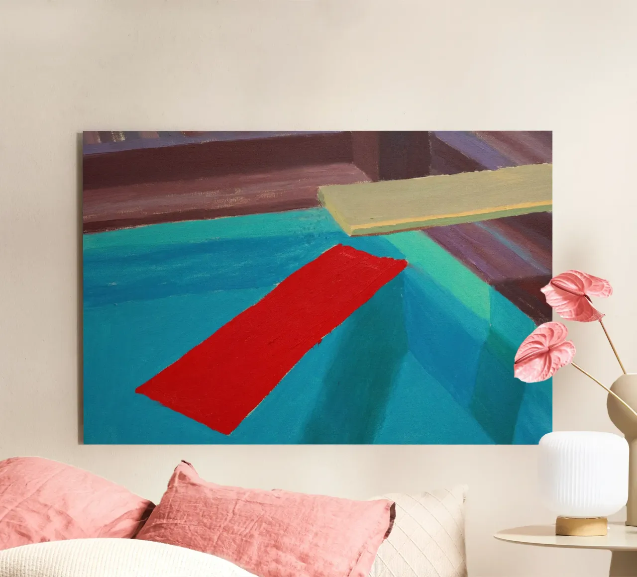 Pastic Sheet Floating in a Pool, 1977 alu-dibond by khanrosie