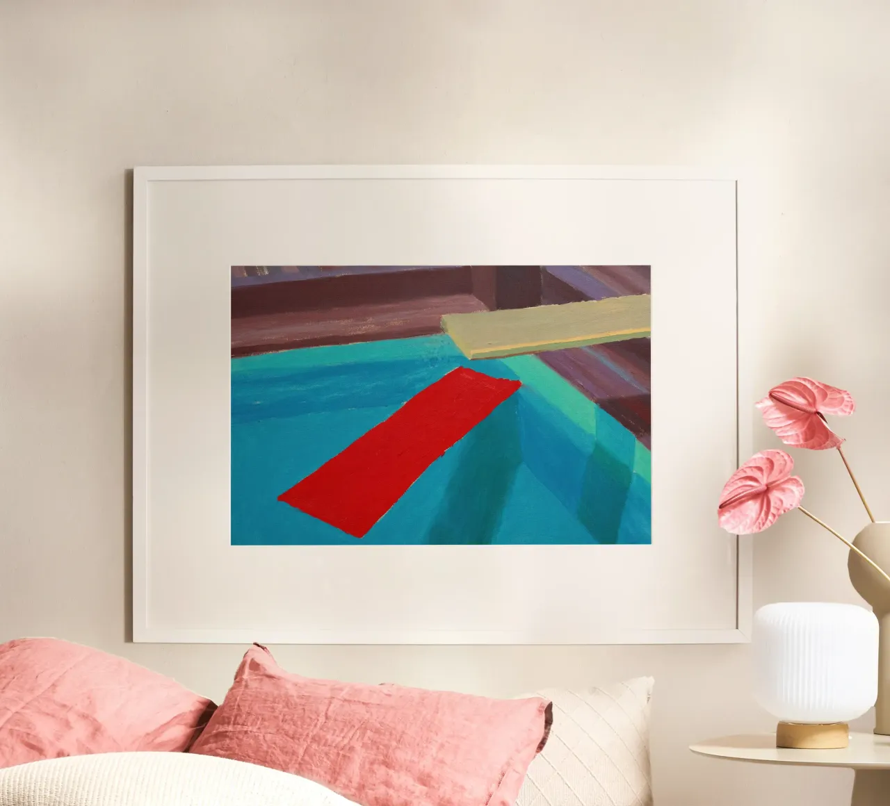 Pastic Sheet Floating in a Pool, 1977 hahnemühle by khanrosie