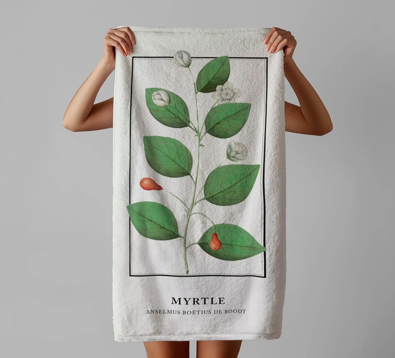 Anselmus Boëtius de Boodt - Myrtle towel by Vintage by JUNIQE