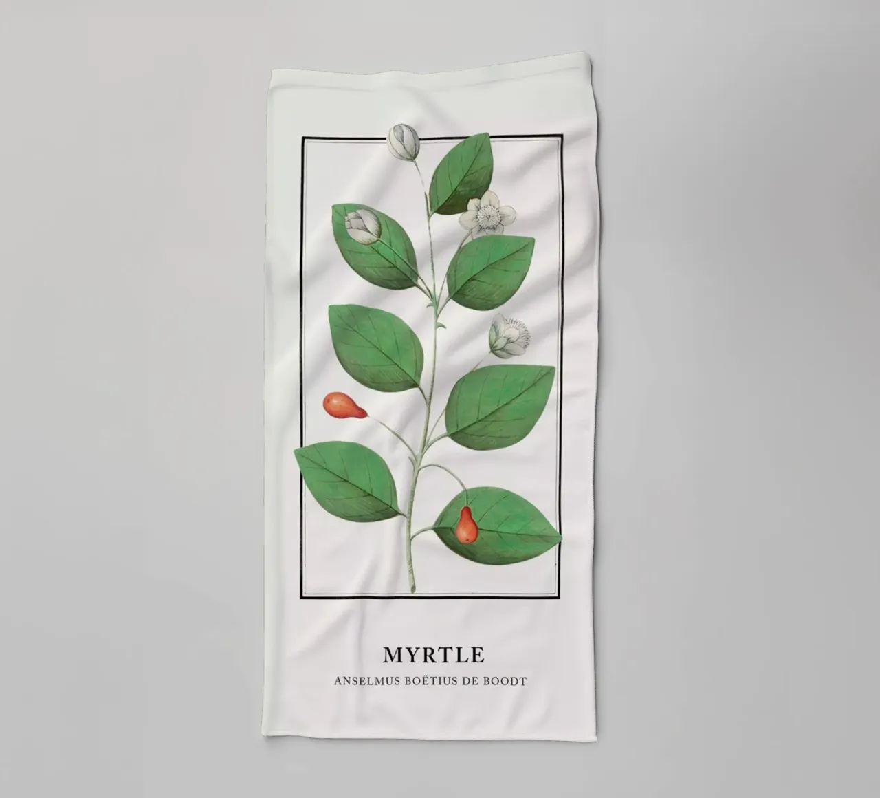 Anselmus Boëtius de Boodt - Myrtle toalla de baño de Vintage by JUNIQE