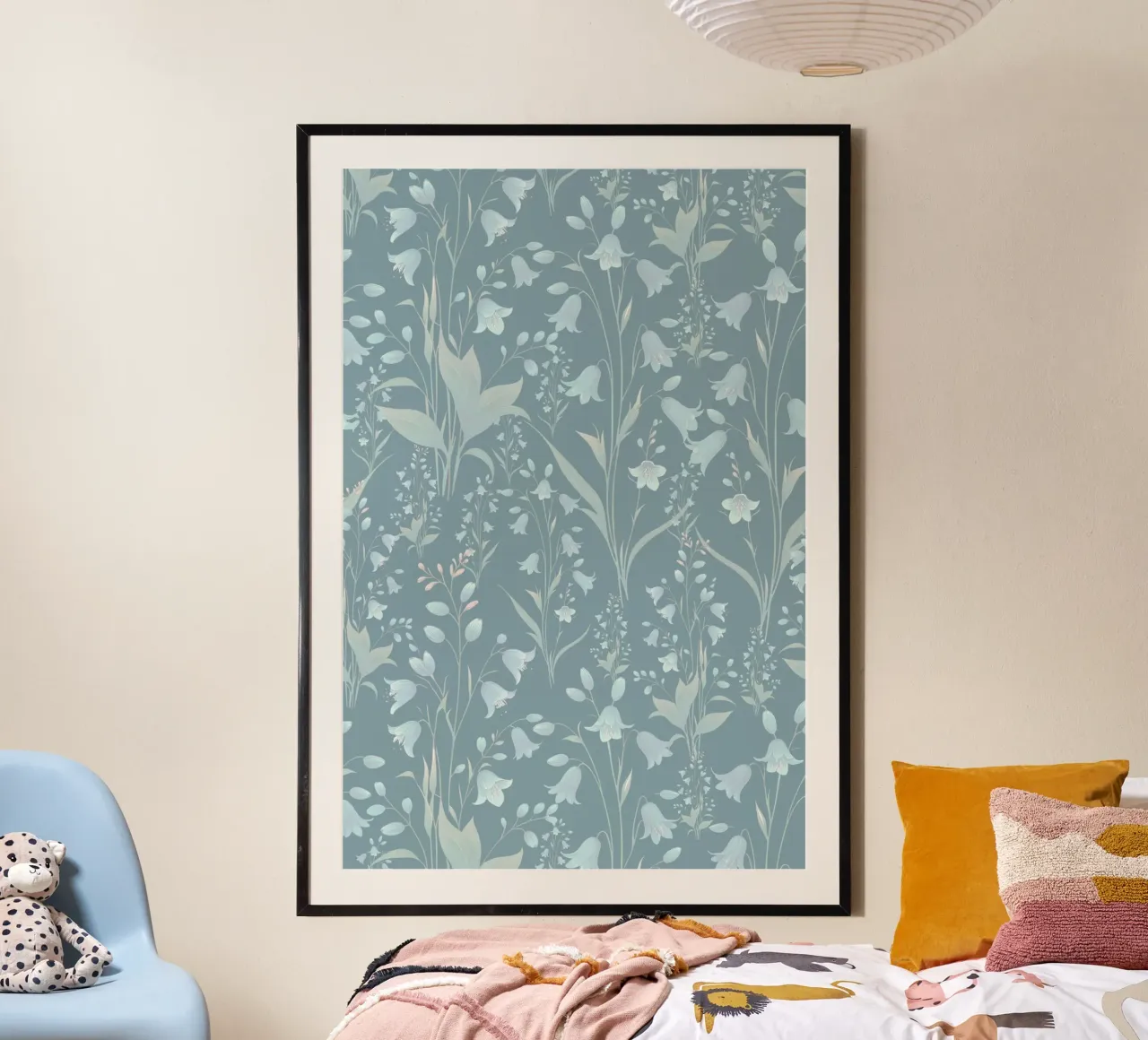Campanule Blu Grigio poster da SilverPegasus