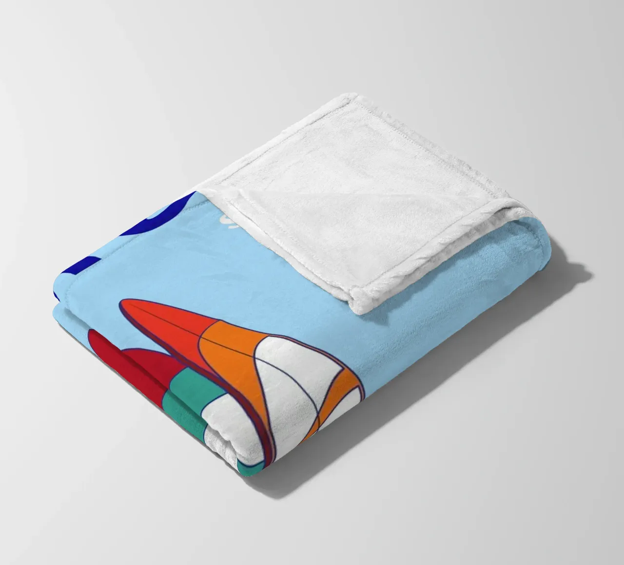 Maui Surf Art - Poster da spiaggia retrò e pop coperta in pile da NorwesClub