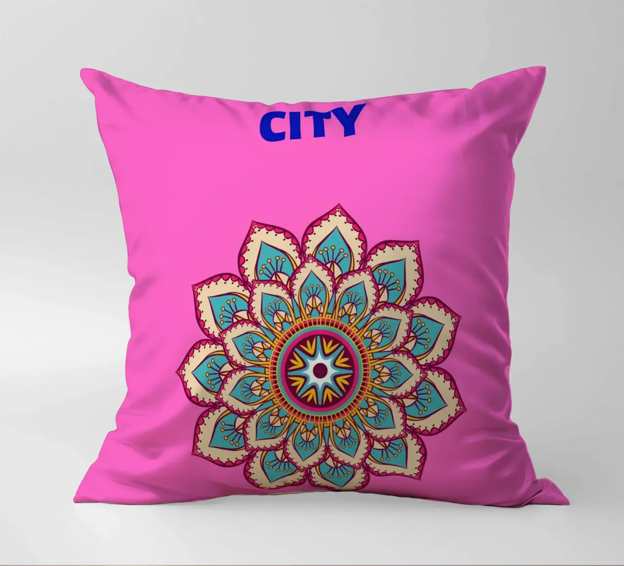Mandala di Tel Aviv - Poster di viaggio Boho Chic cuscino da NorwesClub