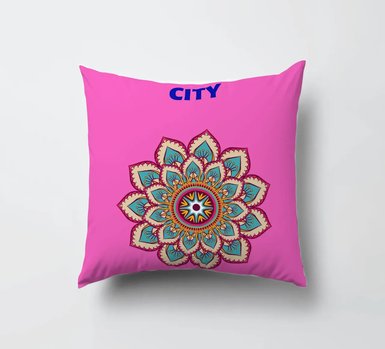 Mandala di Tel Aviv - Poster di viaggio Boho Chic cuscino da NorwesClub