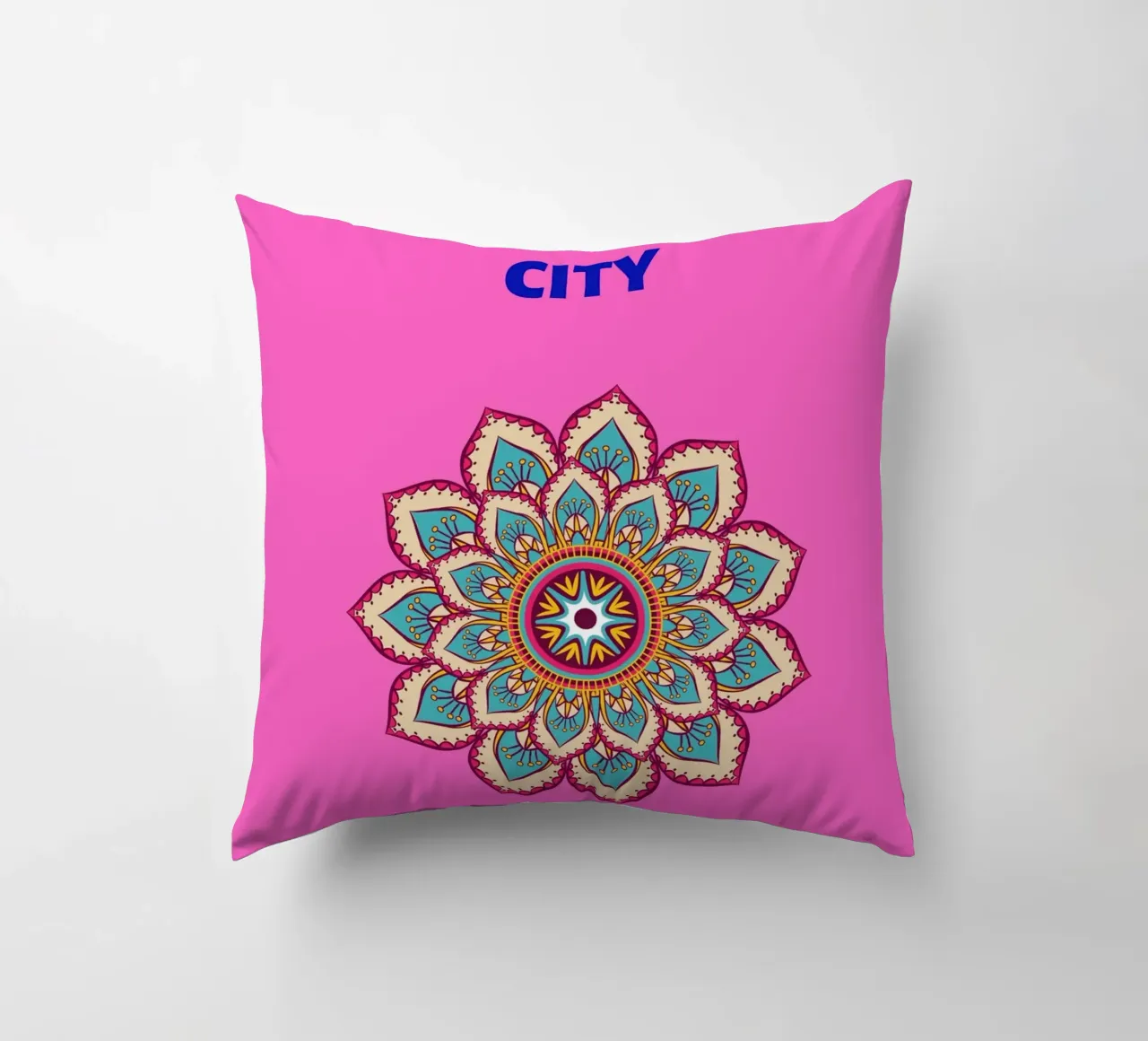 Mandala di Tel Aviv - Poster di viaggio Boho Chic cuscino da NorwesClub