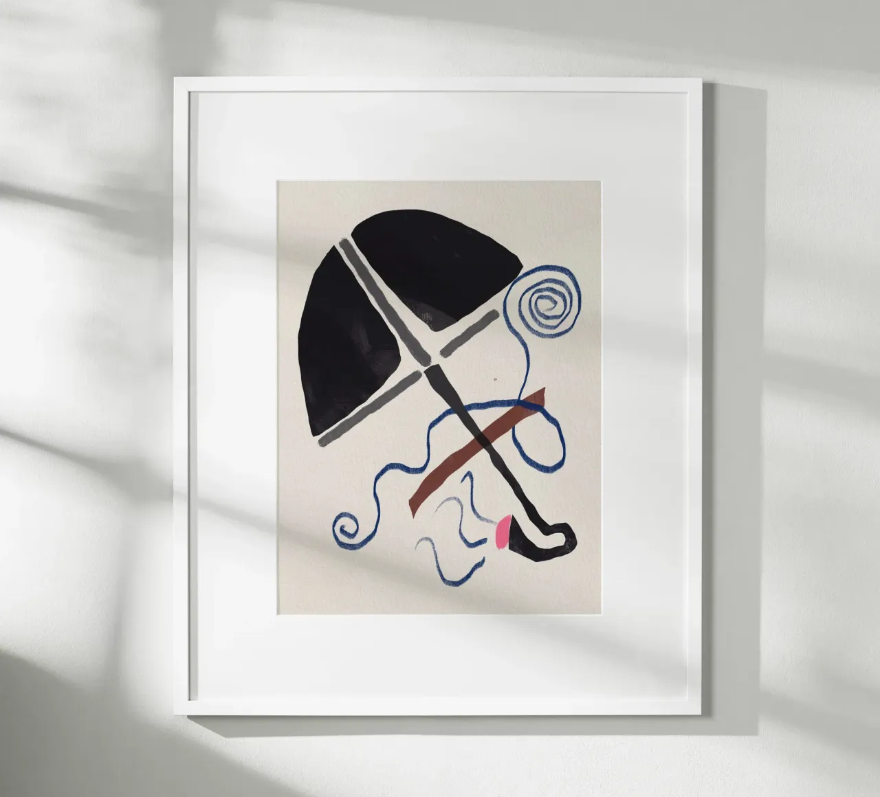 Pittura astratta del silenzio delle meraviglie poster da Little Dean