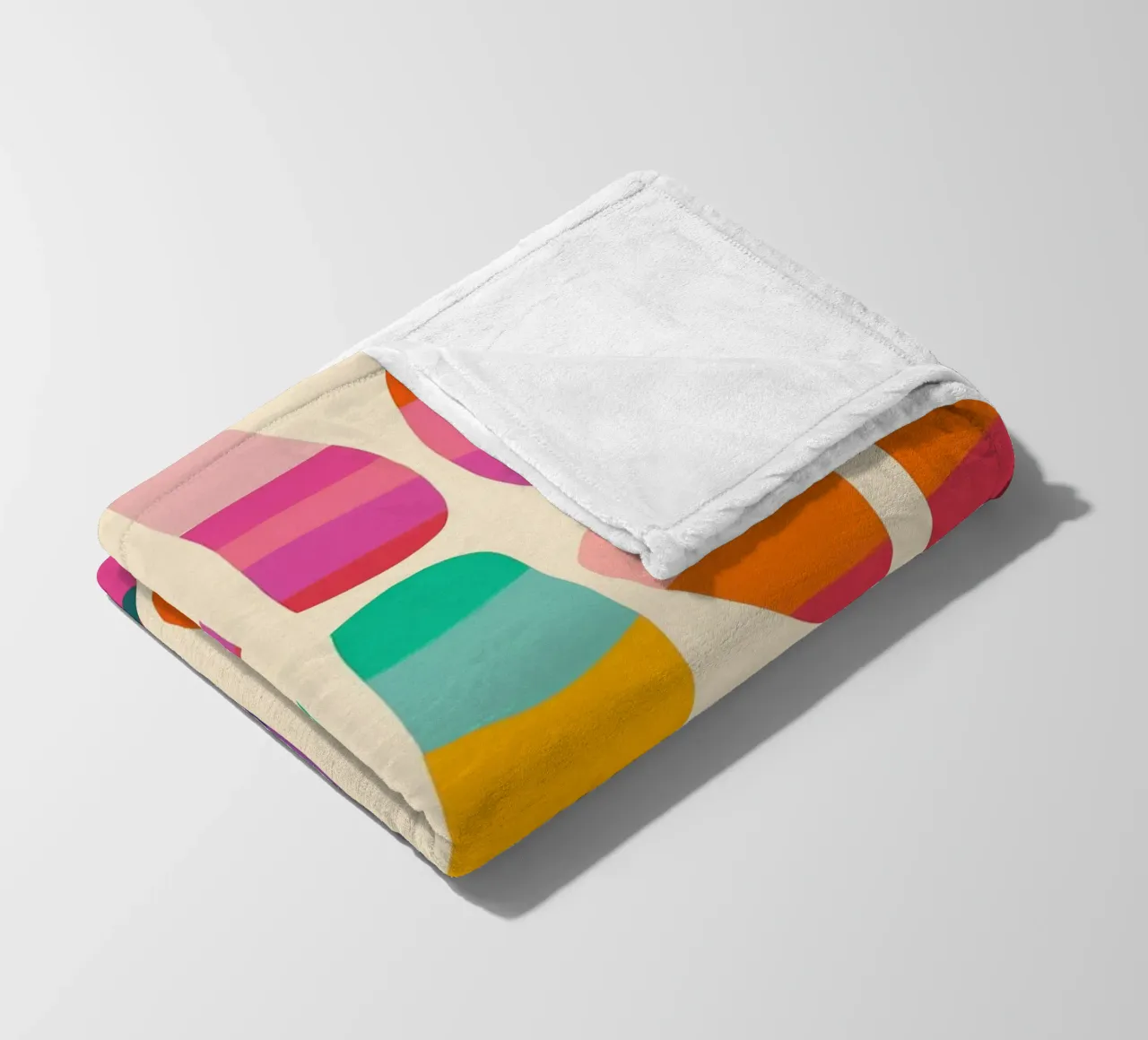 Pietre colorate spaccate | Pittura astratta coperta in pile da Autofocus
