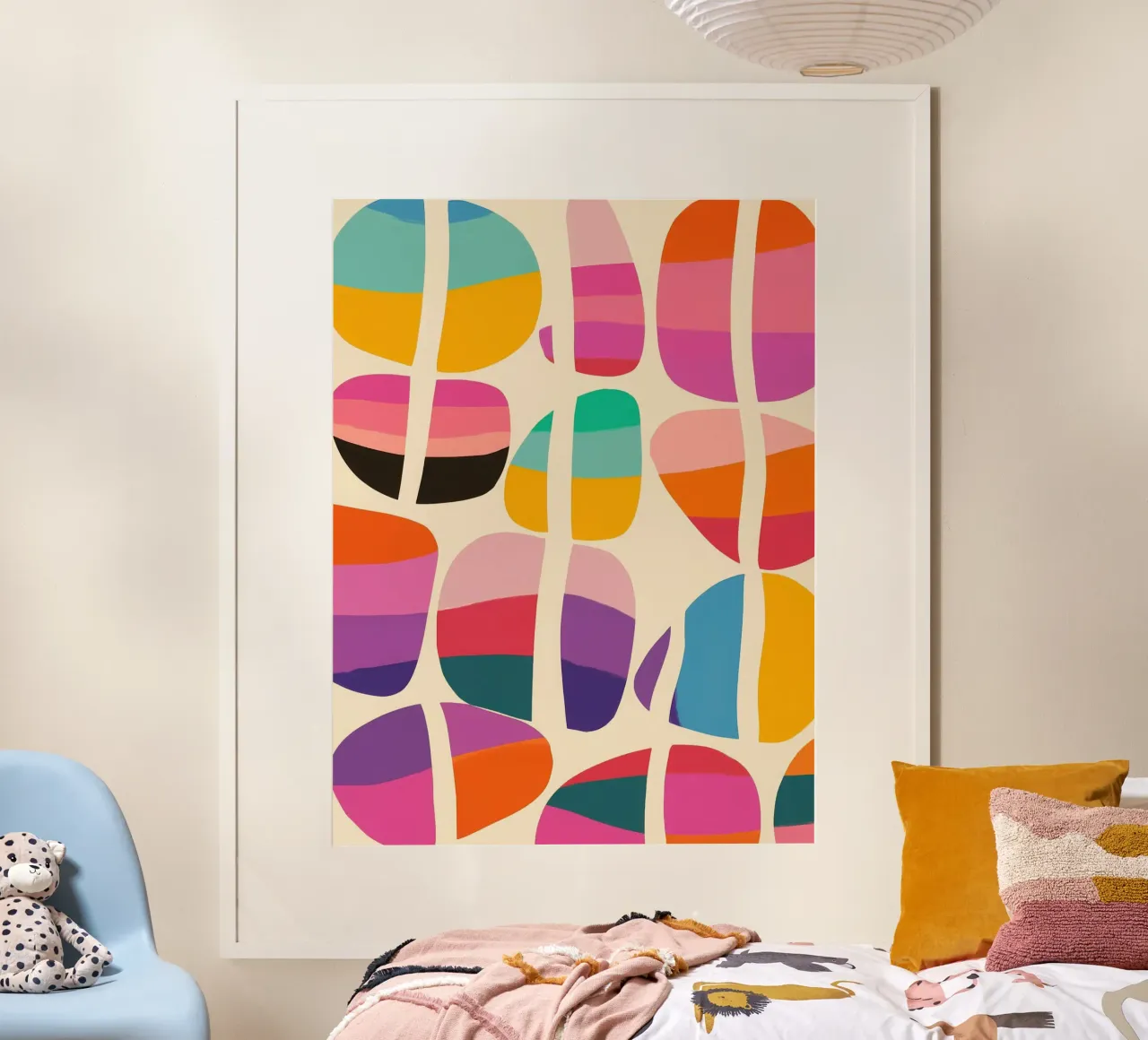 Split Coloured Stones | Abstract Painting hahnemühle by Autofocus