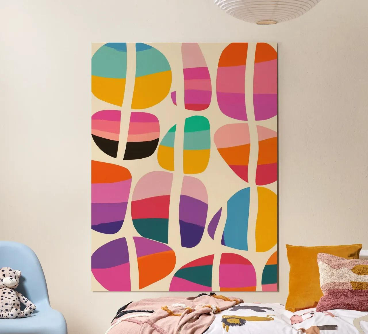 Split Coloured Stones | Abstract Painting hahnemühle by Autofocus