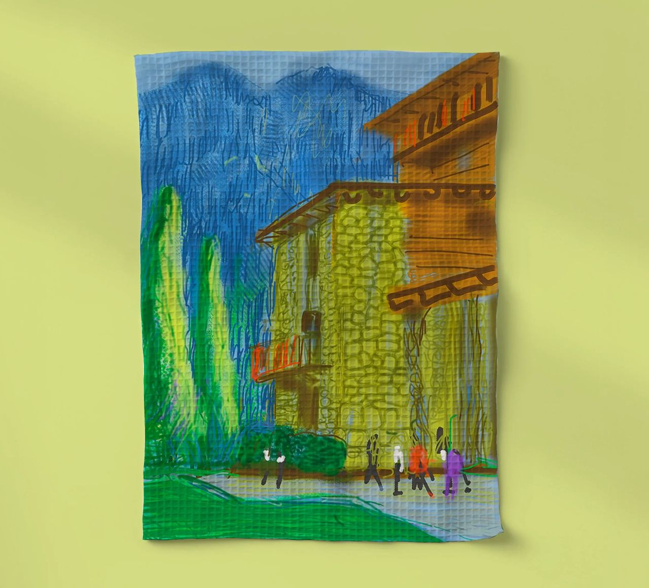 Untitled No1 from The Yosemite Suite (sans titre) torchon de khanrosie