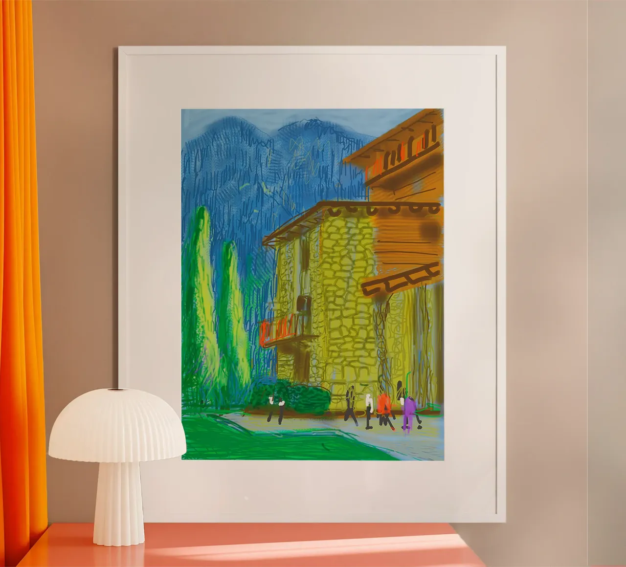 Untitled No1 from The Yosemite Suite (sans titre) poster avec cadre en plastique de khanrosie