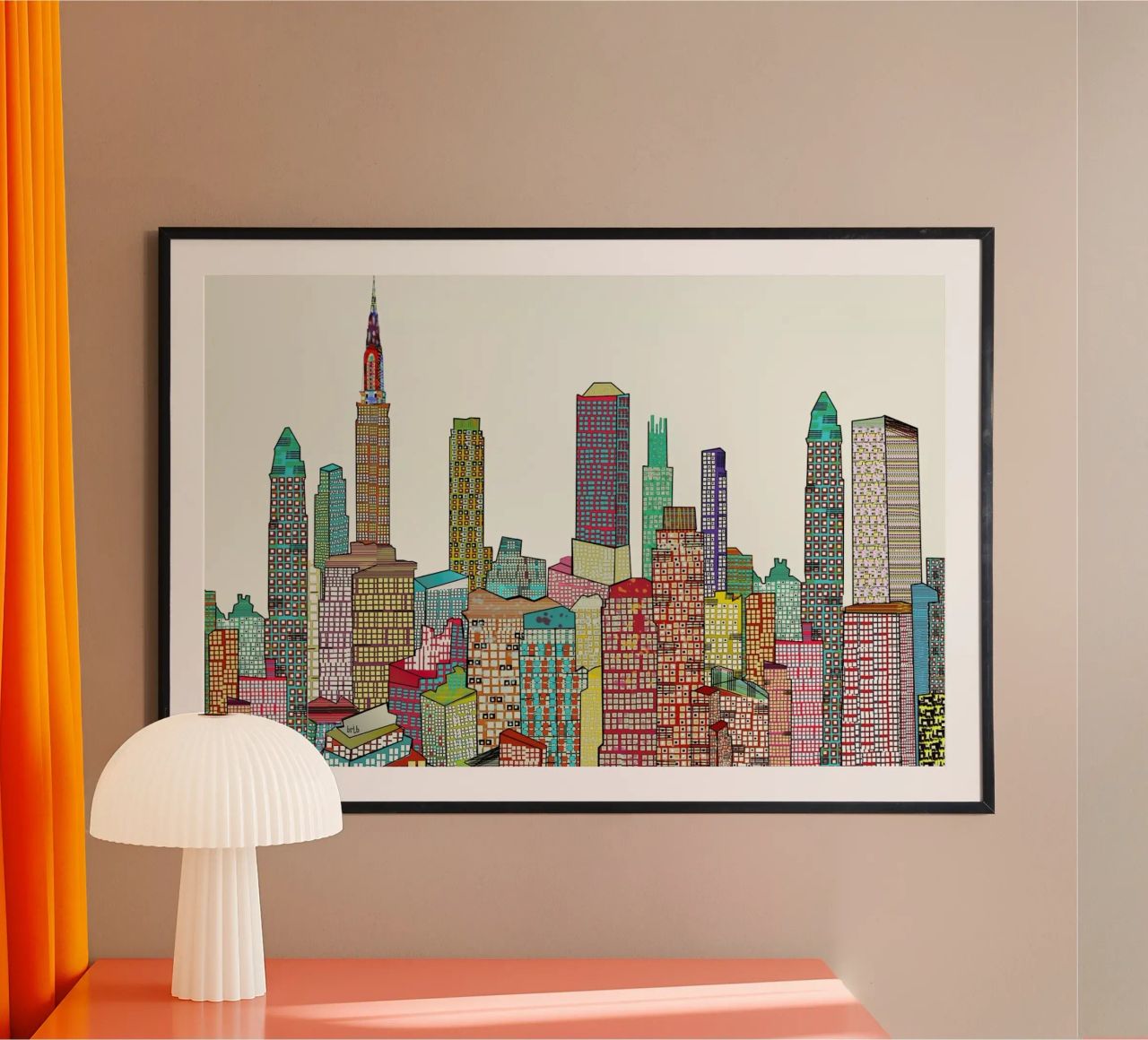 new york living poster de Brian Buckley