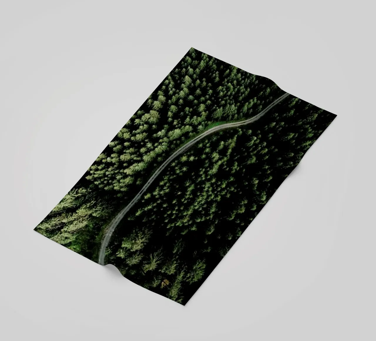 Street Through The Forest - Edition 2 telo mare da Sebastian Hilgetag
