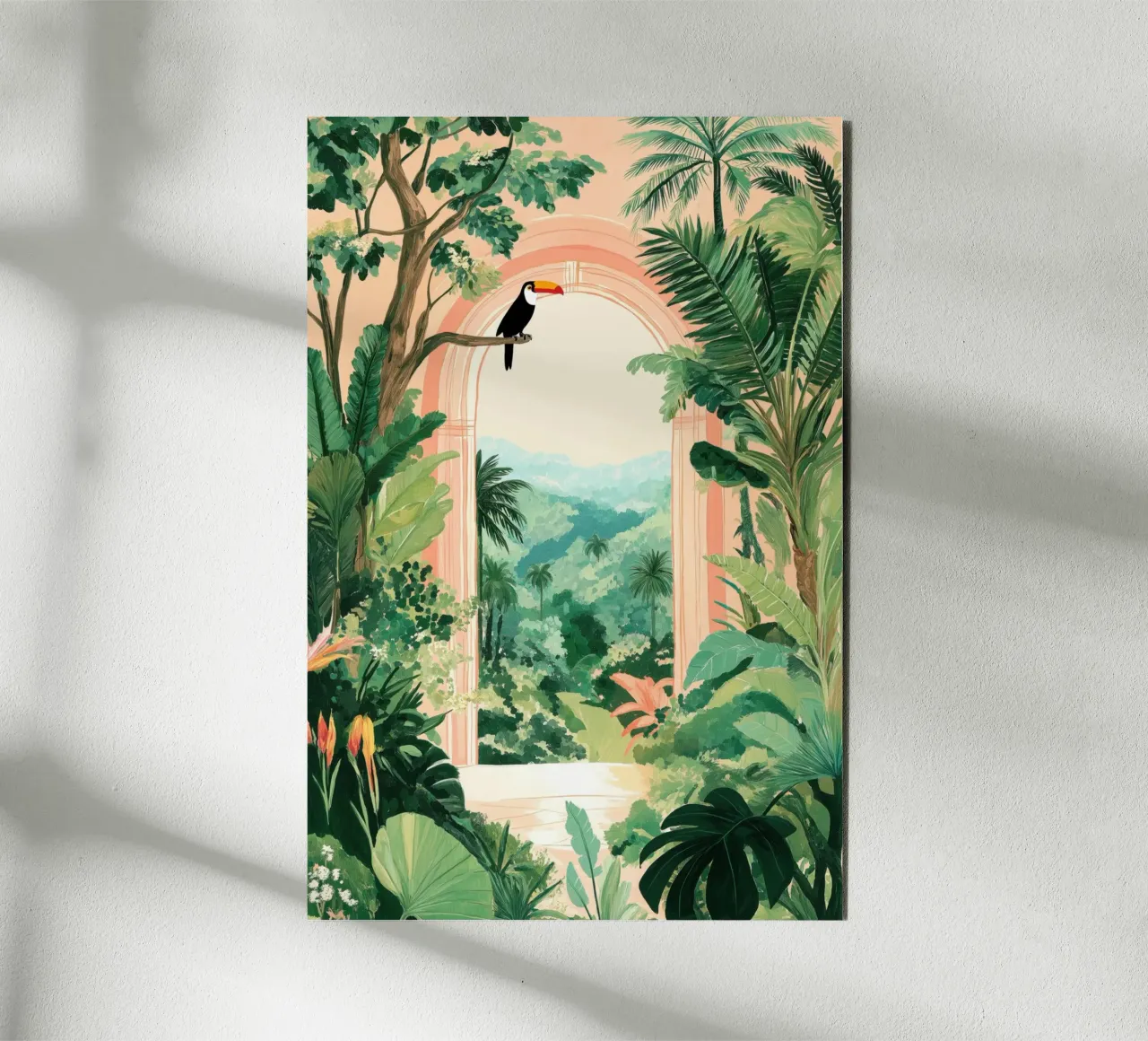 Tropical Paradise Archway alu-dibond by Melloi Art Print