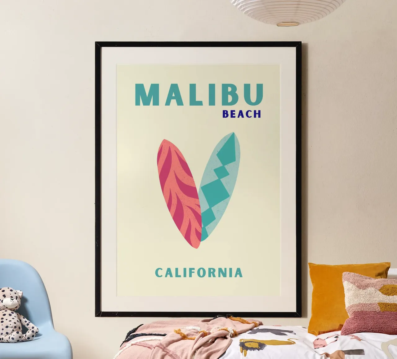Malibu Beach Surf Art - Coastal Vibes & Aesthetic Decor hahnemühle by NorwesClub
