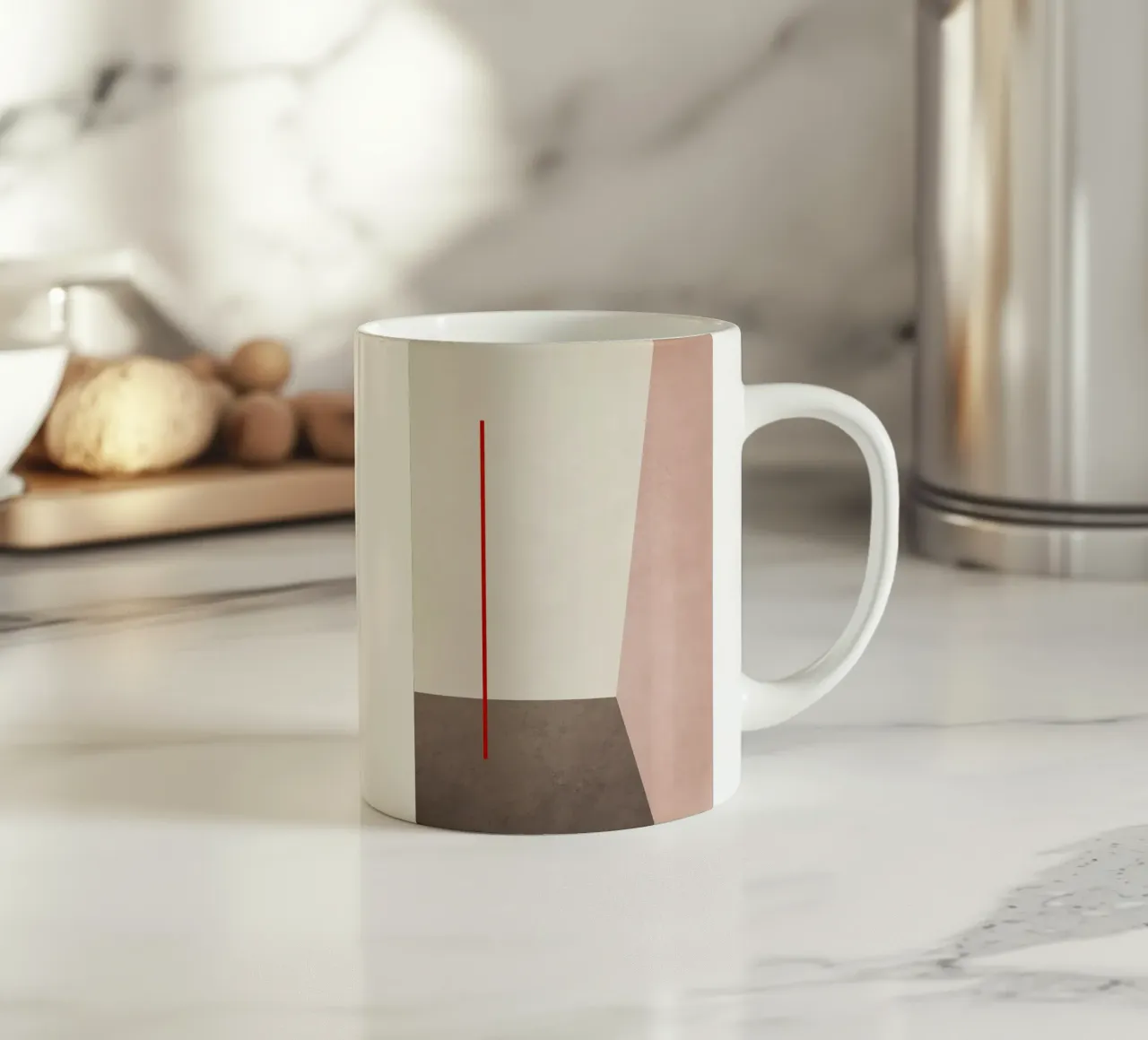 Geometric Shapes no. 4 Keramik Tasse von adrianooliveira