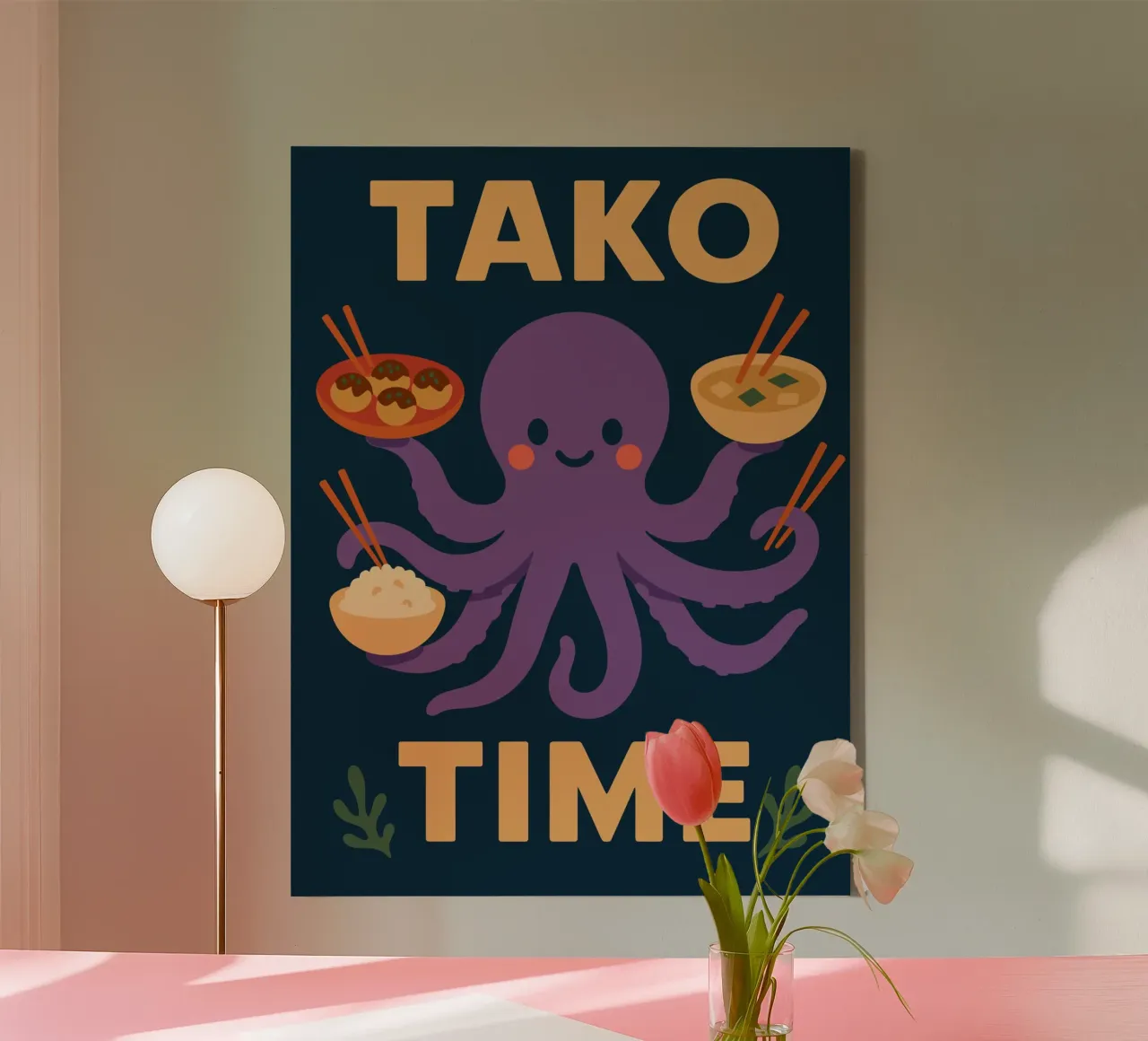 TAKO TIME tela con Cornice a cassetta da ramosashop