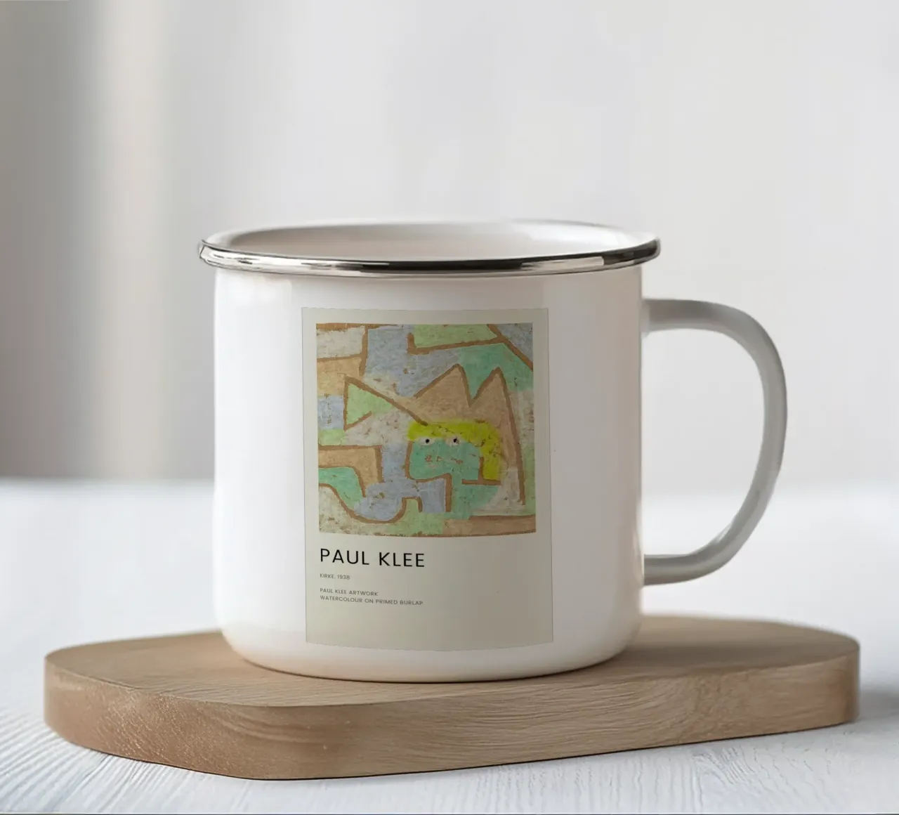 Klee - Kirke enamel mug by Vintage by JUNIQE