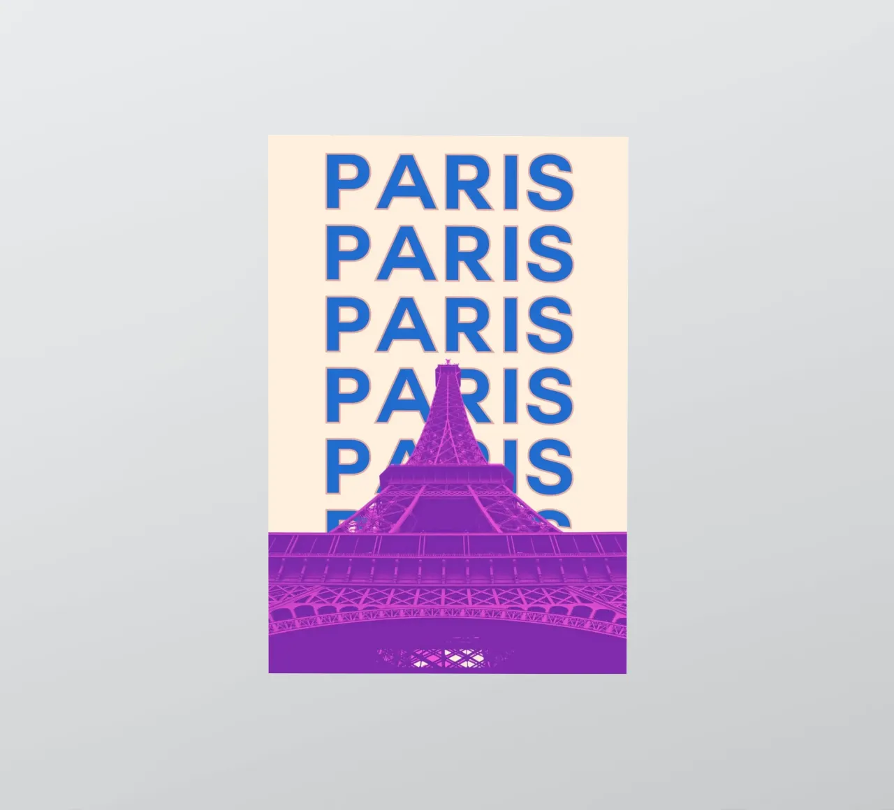 Pariser Eiffelturm Kunst - Iconic Pop Stadtbild Dekor Trendy Sticker von NorwesClub