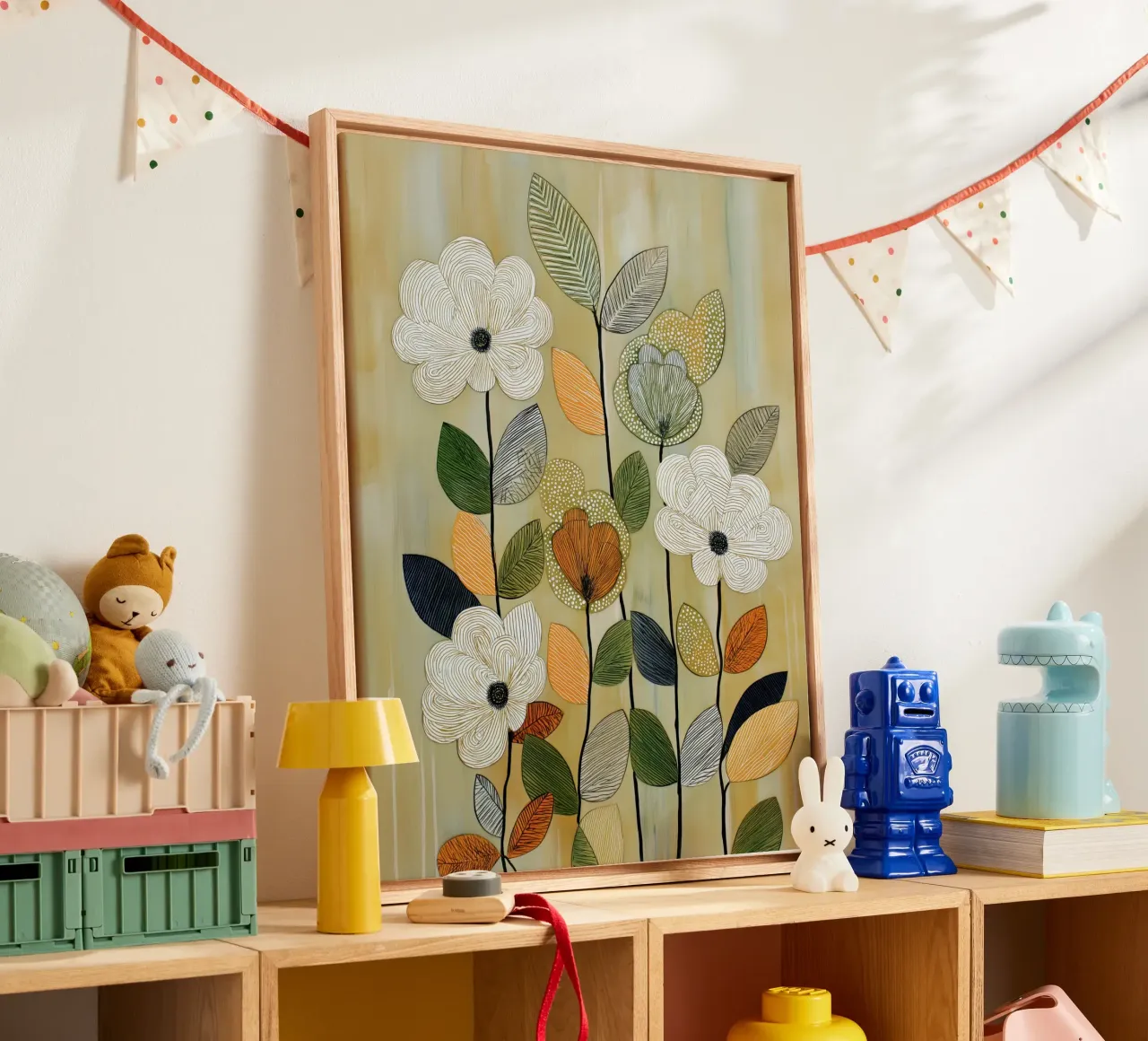 I fiori tela con Cornice a cassetta da Imagine