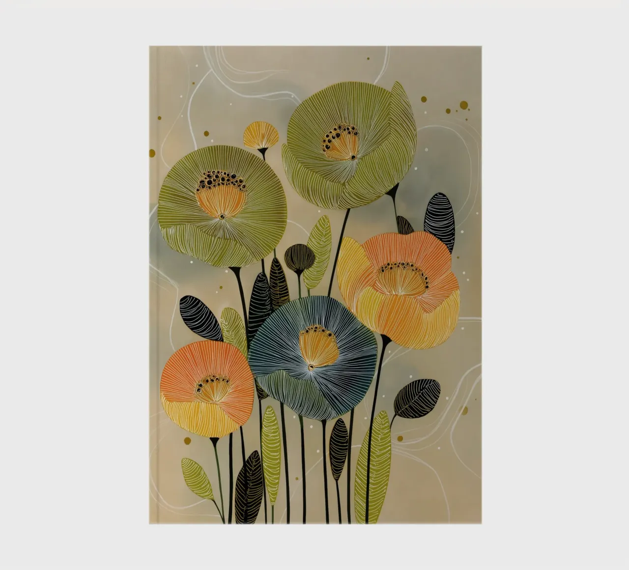 Flowers notebook by Imagine