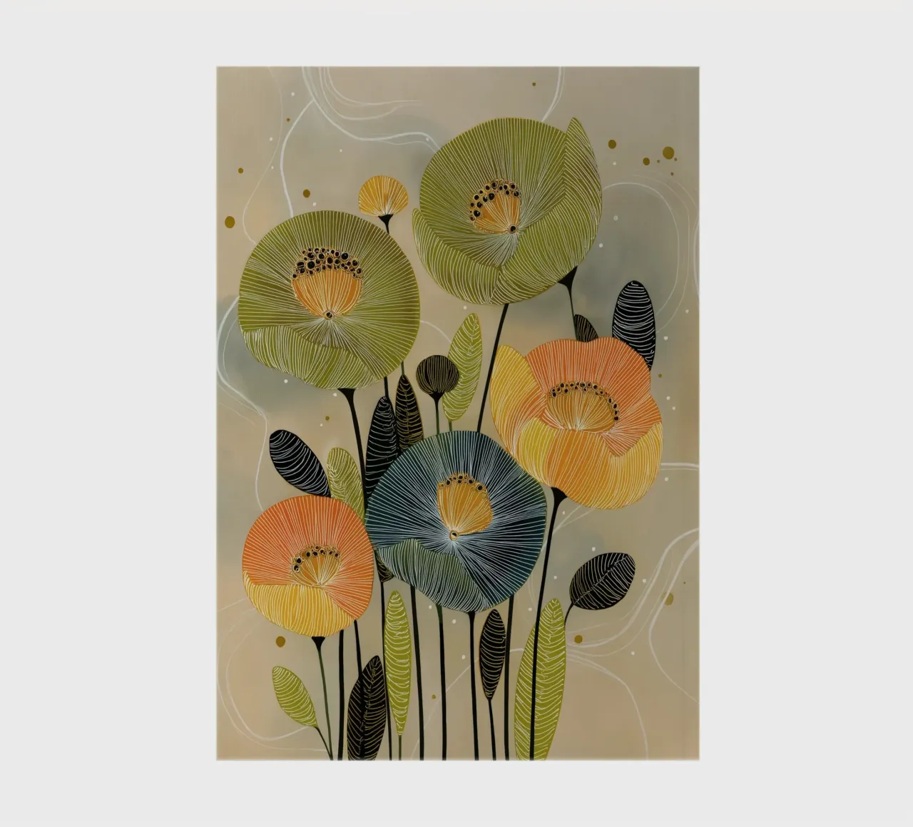Flowers notebook by Imagine