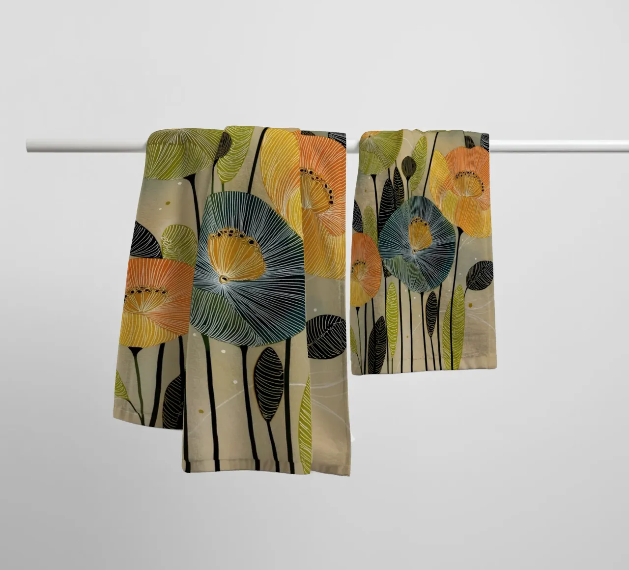 I fiori asciugamano da bagno da Imagine