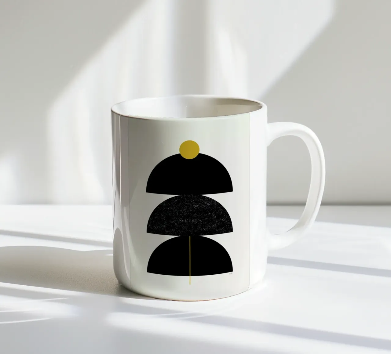 Graphic Art I tazza in ceramica da Linda Gobeta