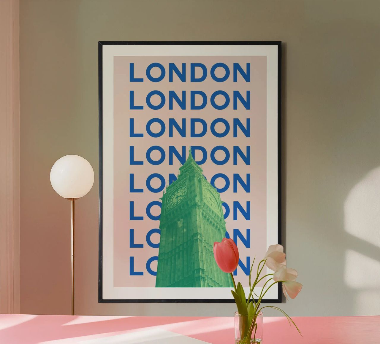 London Big Ben Kunst - Iconic Pop Stadtbild Dekor Trendy Poster von NorwesClub