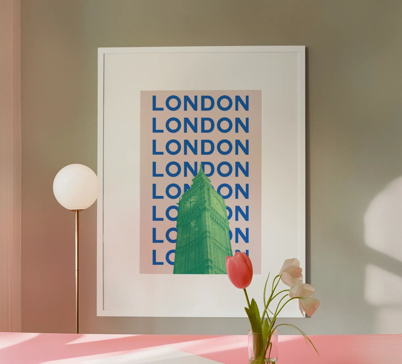 London Big Ben Kunst - Iconic Pop Stadtbild Dekor Trendy Poster von NorwesClub